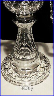 1 Rare Vintage Waterford Crystal C2 Candelabra Candlestick Holder Ireland