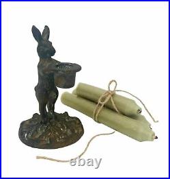 10 Antique French Style Rabbit Hare Candlestick Candle Holder Xmas Dinner Table