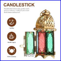 10 Pcs European Castle Design Candlestick Vintage Style Candle Holder Golden