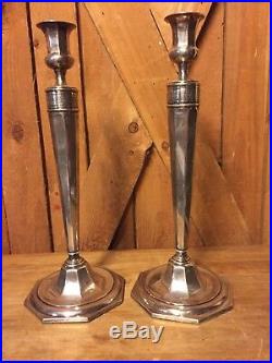 14 Sterling Silver Candlesticks EARLY Reed & Barton Antiqne Vintage LARGE RARE