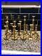 17-Vintage-Brass-Candlestick-Lot-MIX-Baldwin-Midcentury-Unbranded-Decor-Party-01-wco