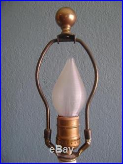 17th Century Antique Italian Candlestick Lamp Rewired Vintage