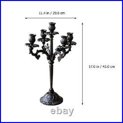 1Pc Candlestick Vintage Delicate Practical Stable Table Decoration