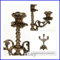 1Pc Retro Style Candle Stand Table Candlestick Vintage Candlestick for Desk