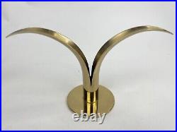 2-9wide x 5 Vintage made in Sweden Ystad- Metall Brass Lily Liljan Candlestick