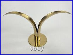 2-9wide x 5 Vintage made in Sweden Ystad- Metall Brass Lily Liljan Candlestick