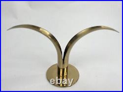 2-9wide x 5 Vintage made in Sweden Ystad- Metall Brass Lily Liljan Candlestick