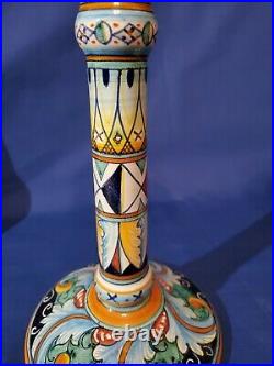 (2) FIMA DERUTA Pottery VARIO Candle Holders/Candlesticks 10.25 Beautifu