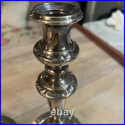 2 Sterling Weighted Candle Sticks Vintage