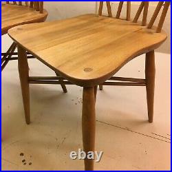 2 Vintage Ercol Candlestick Chairs #376 Refurbished