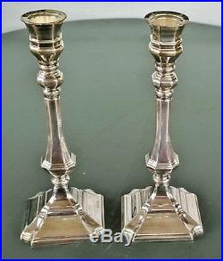 2 vintage hazorfim 925 silver candlesticks judaica sterling 7.75 inches israel