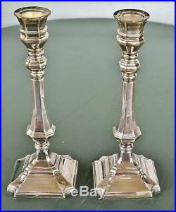 2 vintage hazorfim 925 silver candlesticks judaica sterling 7.75 inches israel