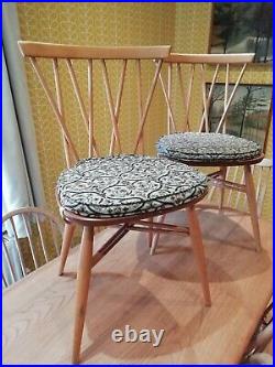 2 x Ercol Shalstone Candlestick Chair Originals Range With Cushion Covers