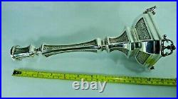 925 (Sterling Silver) Vintage Candle Stick Holder 26.2 cm. Tall / 144 grams