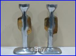 A Pair of Vintage Signed David Marshall Candlesticks