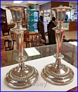 A Pair of Vintage Silver Candlesticks