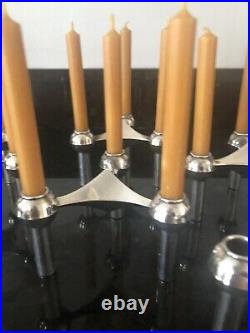 A Set Of 6 Vintage Stoffi Nagel Modular Candlesticks/Holders 1960s