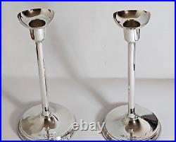 Ainar Axelsson for GAB Sweden 1969 Silver Candlesticks / Candle Holders Vintage