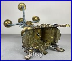 Amazing Five Arm French Vintage Brass Candelabra (lot 5142)