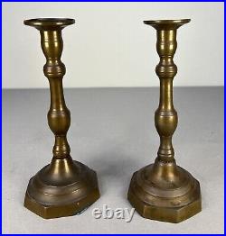 Amazing Pair Of French Vintage Candle Holders (lot 5179)