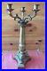Antique-Brass-Candelabra-Lamp-3-Arm-candle-stick-holder-Claw-footed-Vintage-Part-01-kme