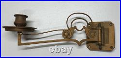 Antique Brass Double Piano Candlestick / Wall Sconces Wall Candles Antique