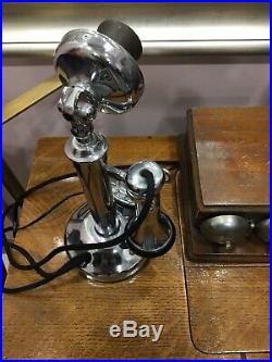 Antique Candlestick Telephone Vintage Unknown Manufacturer