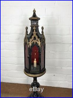 Antique Church Lantern Gothic Lamp Candlestick Decorative Vintage Light
