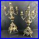 Antique-Rococo-Ornate-Brass-Pair-Of-Candelabra-5-X-Candlestick-Hollywood-Vintage-01-ifju