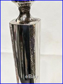 Antique Vintage Art Deco Otto Reichardt Signed Sterling Silver Candlesticks