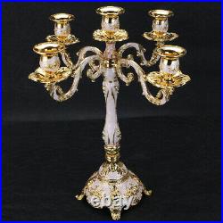 Antique Vintage Art Nouveau Ornate Metal 3/5 Arm Candelabra Candlestick Decor UK