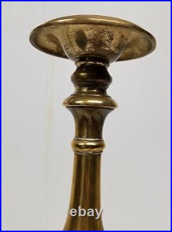 Antique Vintage Gilt Brass Bronze Large Candlesticks Decorative Altar Sticks
