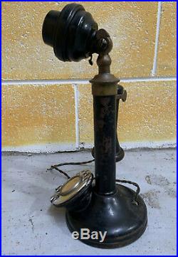 Antique Vintage Pmg Candlestick Telephone All Original