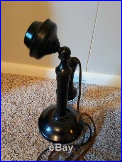 Antique Vintage Stromberg Carlson Candlestick Telephone Black Rochester NY
