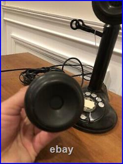 Antique Vintage Stromberg Carlson Candlestick Telephone Black pat'd 1905