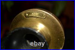 Antique Vintage Western Electric Brass Candlestick Telephone & Ringer Box Set