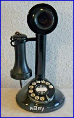 Automatic Electric RURAL Dial Candlestick Vintage Telephone Wired & Working