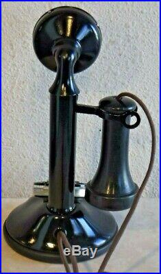 Automatic Electric RURAL Dial Candlestick Vintage Telephone Wired & Working