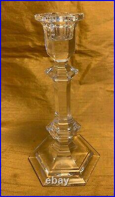 BACCARAT Signed Clear Crystal Versailles Harcourt 7 Candlestick Excellent