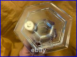 BACCARAT Signed Clear Crystal Versailles Harcourt 7 Candlestick Excellent