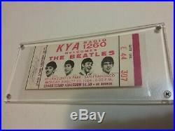 Beatles 1966 Candlestick Full Purple Ticket Nmint & Program Vg Rare Vtg Htf