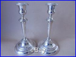 Beautiful Pair 12 Vintage Sterling Silver Ornate Candelabra / Candlesticks 1962