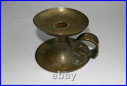 Beautiful Vintage Arts and Crafts Brass Candlestick