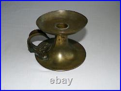 Beautiful Vintage Arts and Crafts Brass Candlestick