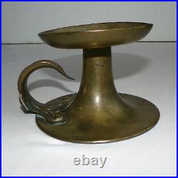 Beautiful Vintage Arts and Crafts Brass Candlestick