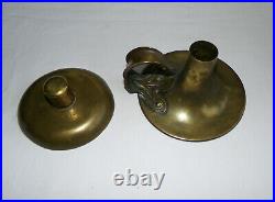 Beautiful Vintage Arts and Crafts Brass Candlestick