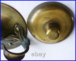 Beautiful Vintage Arts and Crafts Brass Candlestick