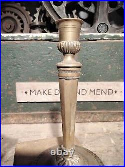 Beautiful Vintage Brass Candle Stick. Library. Antique