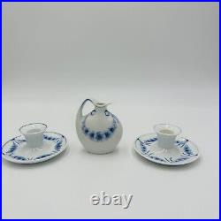 Bing & Grondahl Empire Candlestick Pitcher Set Denmark Vintage Porcelain 249