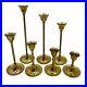 Brass-Candlestick-Holders-Graduated-Set-of-Seven-Vintage-Wedding-Mantle-Holiday-01-bm